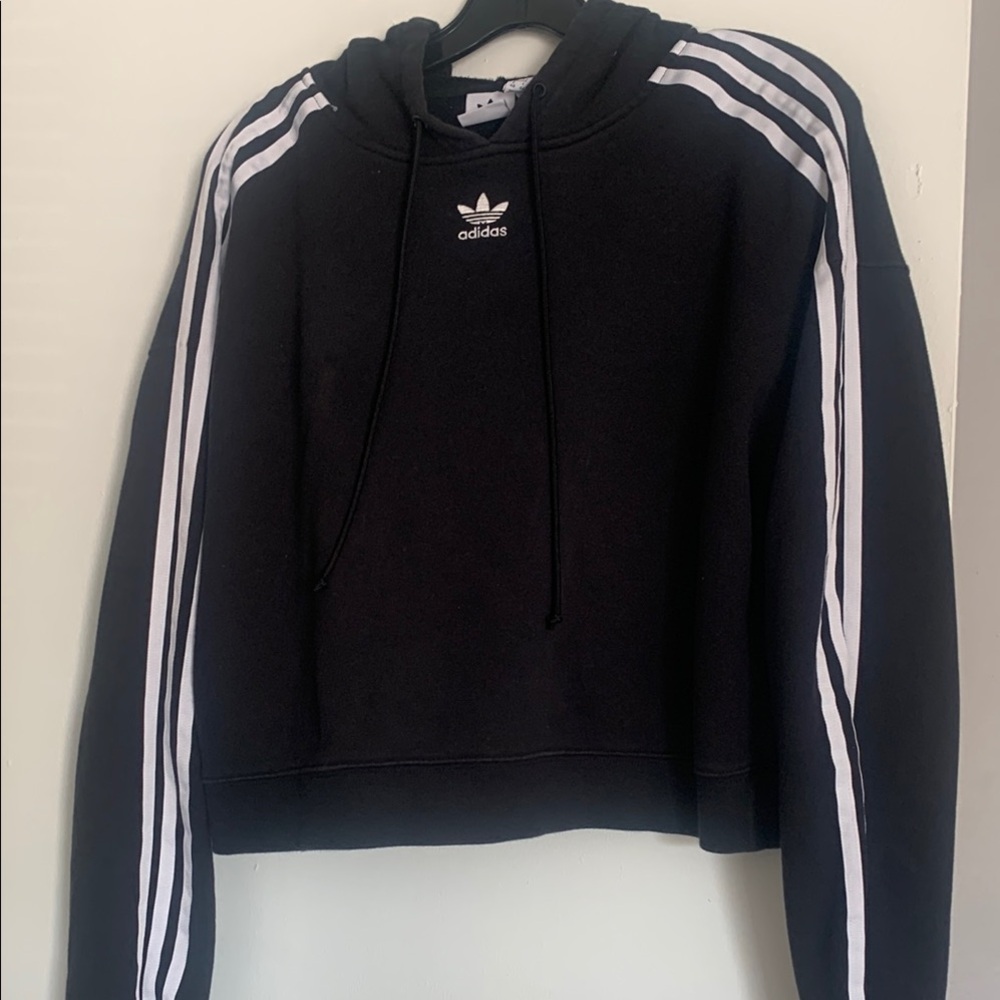 Adidas Black Pullover with White Accents
